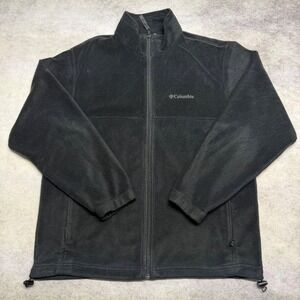 Columbia Steens Mountain Full Zip Mens Large Black Fleece Outdoors Hiking Jacket